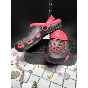 Clogg Stars 2 color Black & Red Clog  Shoes Size 25 mex ladies US  size 5